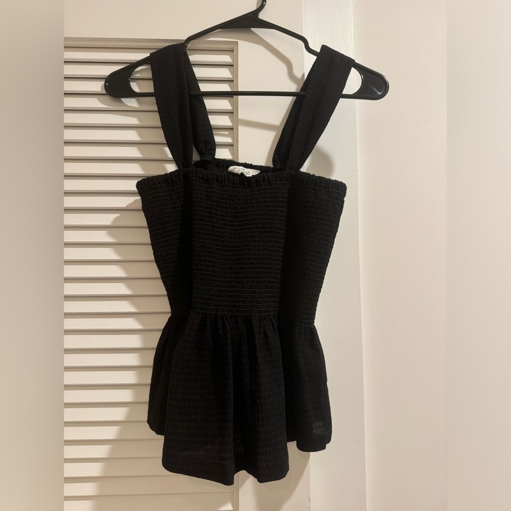 Black Madewell smocked tank!